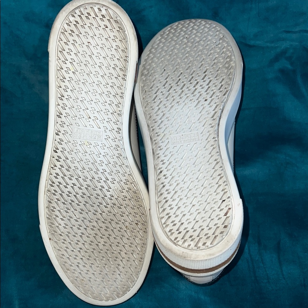Hermes Calfskin Polo Sneakers 37.5 White - Picture 11 of 16